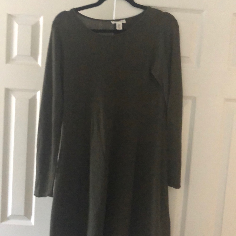 Army Green long sleeve dress